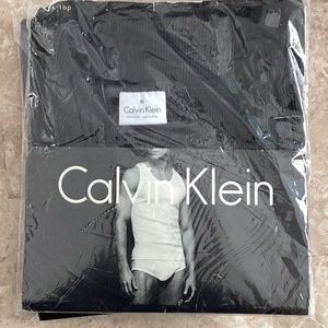NEW CK classic rib tank top XL Black